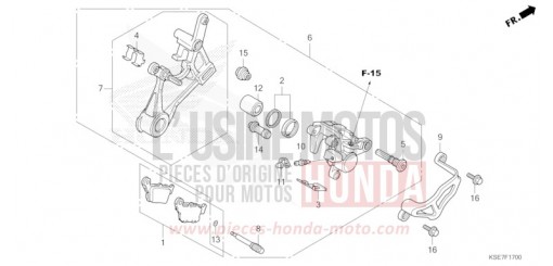 REAR BRAKE CALIPER CRF150RBS de 2025